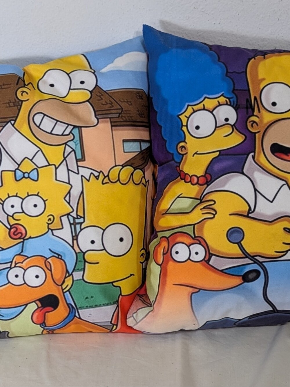 The Simpson's Pillows Set of 2 16" x 16" Excellent Preowned
